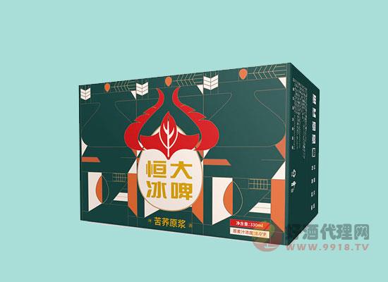 恒大冰啤苦荞原浆