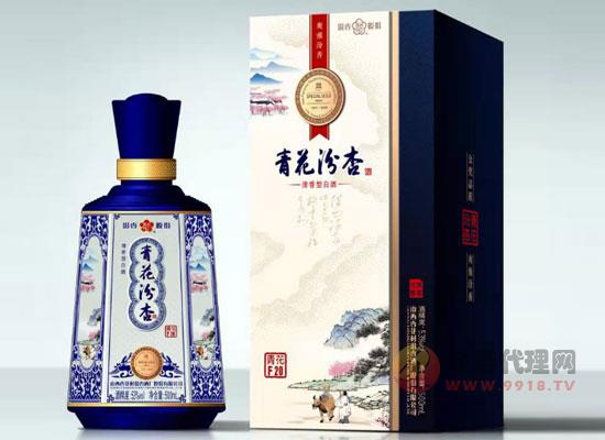 品名： 青花汾杏酒(青花F20)规格：475ml*6 度数：53°