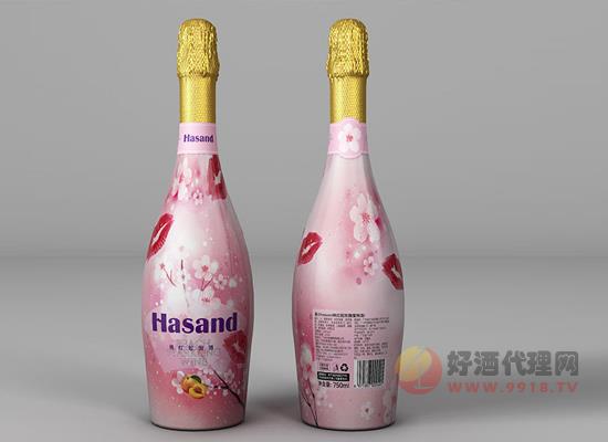 喜沙桃红起泡酒