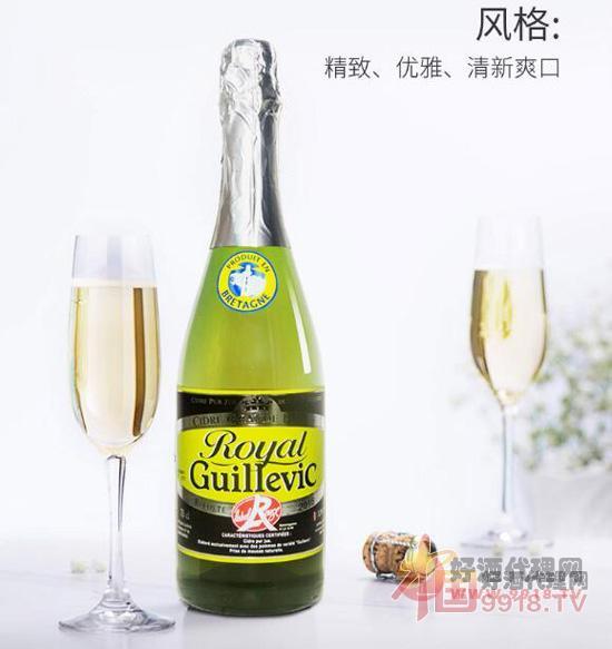 法国进口起泡酒布列塔尼产区皇家吉耶维克苹果酒图片