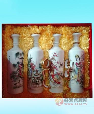 四大美女酒礼盒装