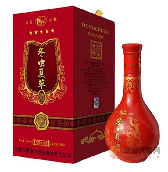 腾格尔 北冬虫夏草酒世纪精品500ml