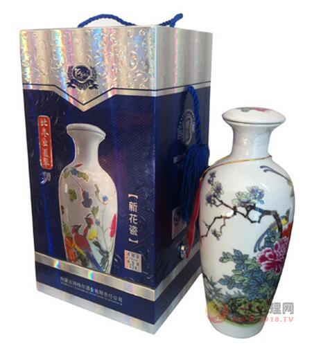 腾格尔 北冬虫夏草酒新花瓷500ml