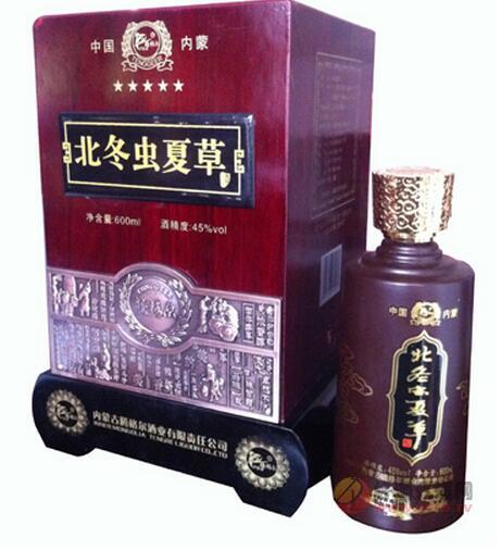 腾格尔木盒 北冬虫夏草酒五星500ml