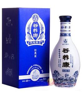 46度谷养康纯粮原浆经典蓝瓶装