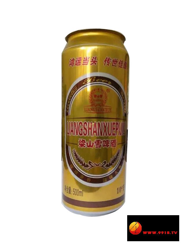 梁山雪瓶啤酒500ml