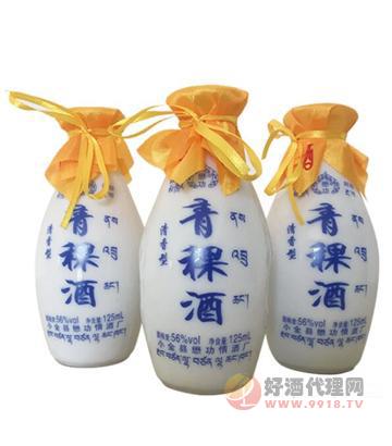 懋功青稞酒白瓷瓶125ml
