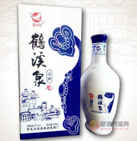 37度鹤溪泉清雅450ml