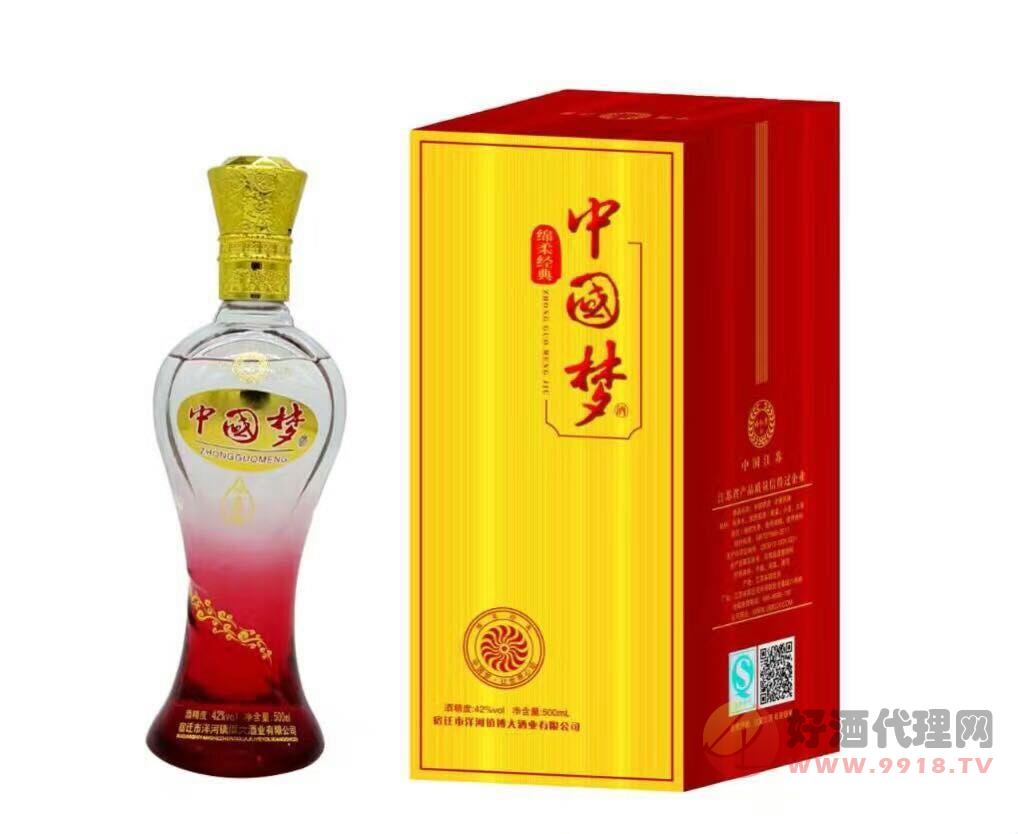 42°中国梦酒棉柔经典500ml