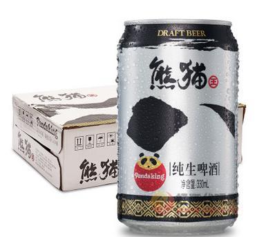 熊猫王纯生啤酒8°拉罐装330ml