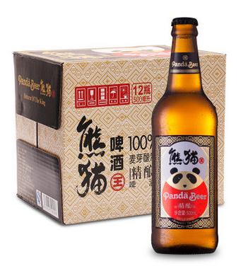熊猫王精酿啤酒9°瓶装500ml