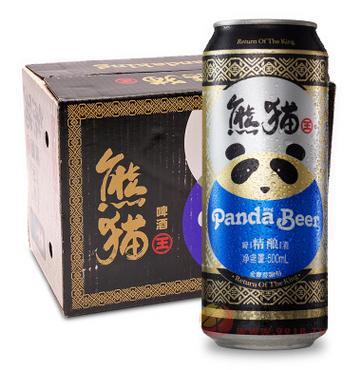 熊猫王精酿啤酒12°听装500ml