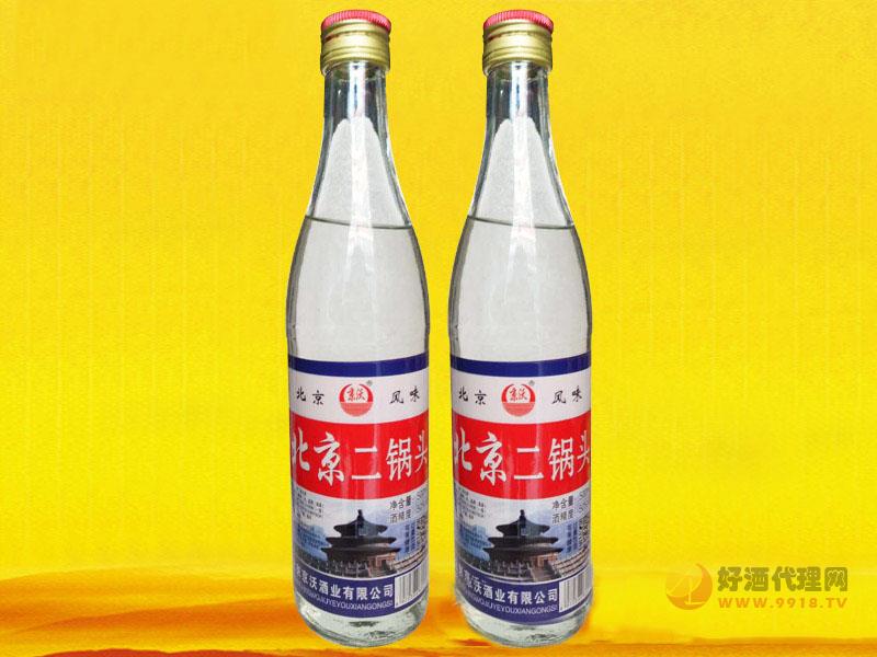 京沃北京二锅头酒（白瓶）瓶装