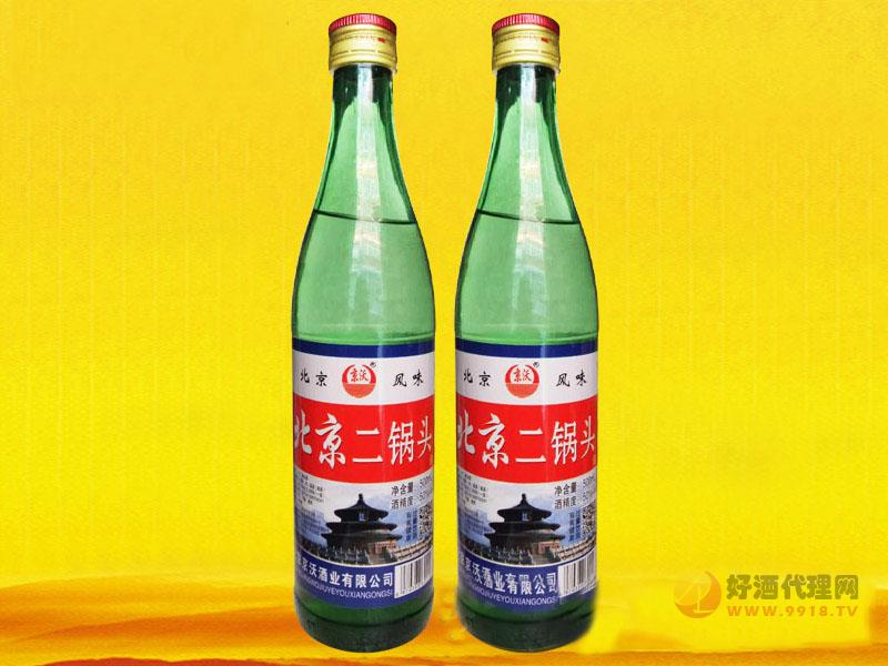 京沃北京二锅头酒（绿瓶）瓶装