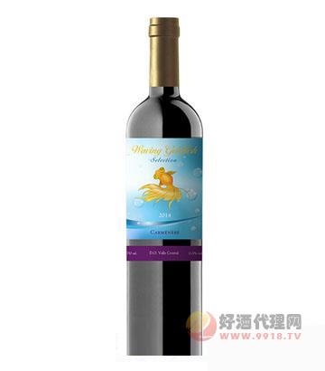 舞动金鱼优质赤霞珠干红葡萄酒750ml