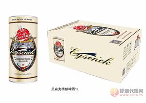 艾森克精酿小麦白啤酒1000mlx12瓶