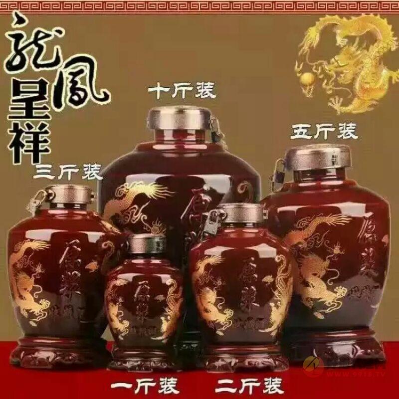龙凤呈祥坛装酒 1L