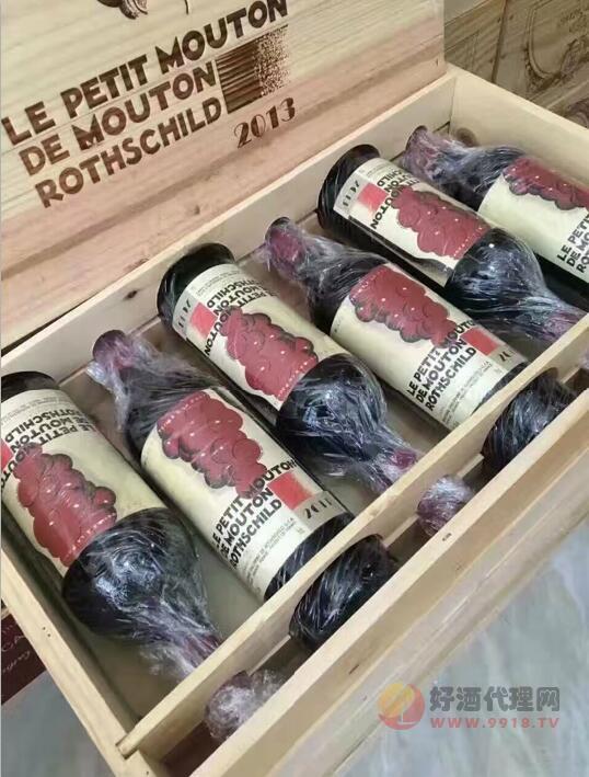 波尔多法国小木桐干红葡萄酒750ml