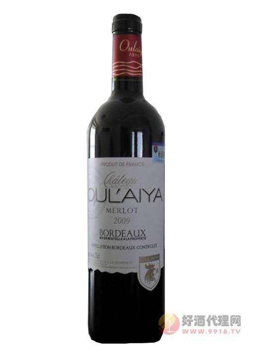 12.5°欧莱雅庄园2009美乐葡萄酒750ml