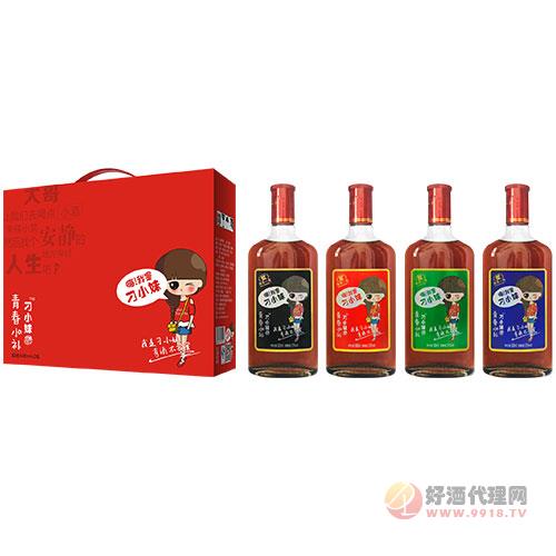 刁小妹养生酒 四个瓶子-礼品箱 500ml