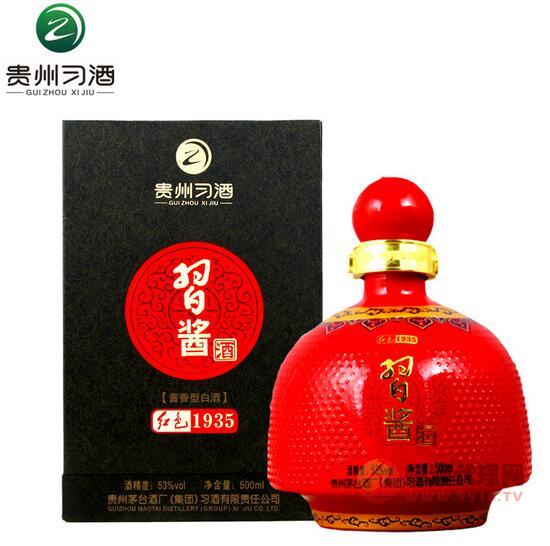 习酱红顶 53度酱香型白酒500ml