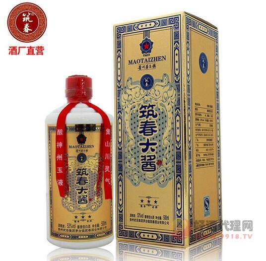 53度筑春精品筑春大酱·三星 酱香型 500ml