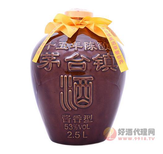 茅台镇十五年陈酿酱香型坛子酒2.5L