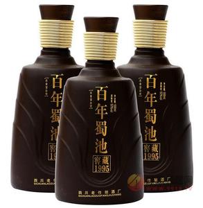 四川百年蜀池1995窖藏代理招商浓香型52度白酒500ml