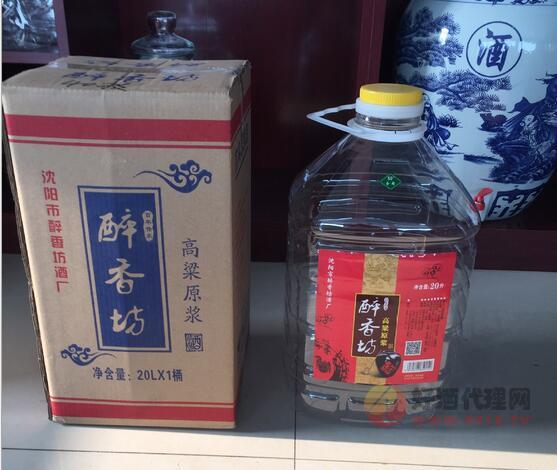 纯粮食酒高粱原浆酒塑料白桶装50度20L