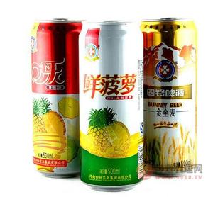 四铃啤酒鲜菠萝啤酒500ml