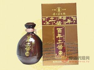 53度百年土酱（赤土）酱香型白酒500ml