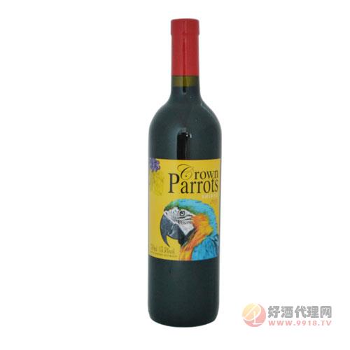 AF-1003皇冠鹦鹉蓝金刚西拉干红葡萄750ml