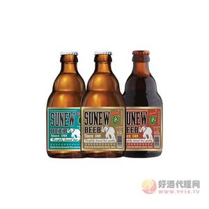 13°英国苏纽烈性白黑黄啤酒330ml