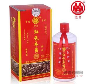 贵州梵净山珍藏级红色木黄酱香酒500ml