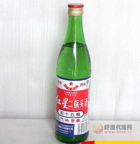 中国名酒52度红星二锅头瓶装500ml