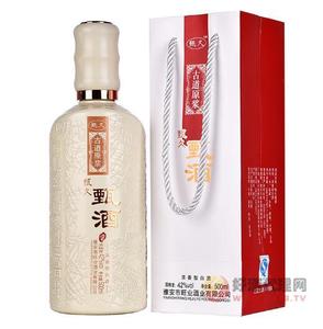 42度甄久甄酒纯粮酿造浓香型白酒500ml