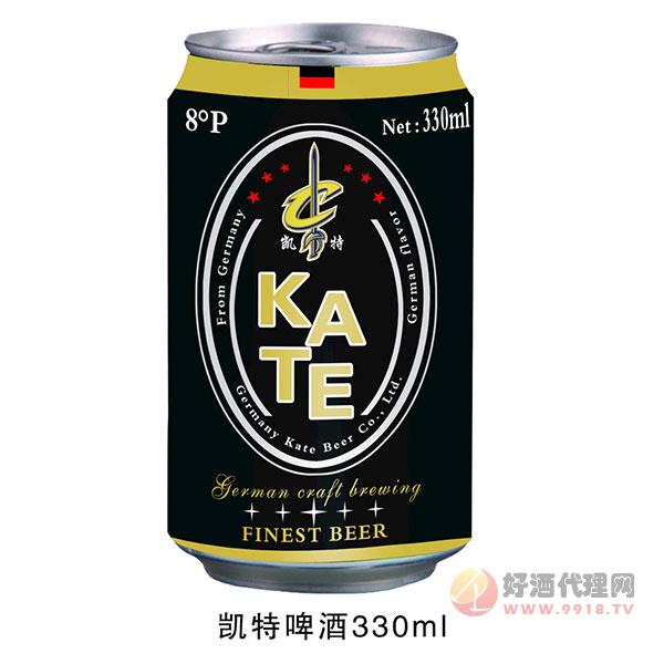凯特啤酒黑罐330m
