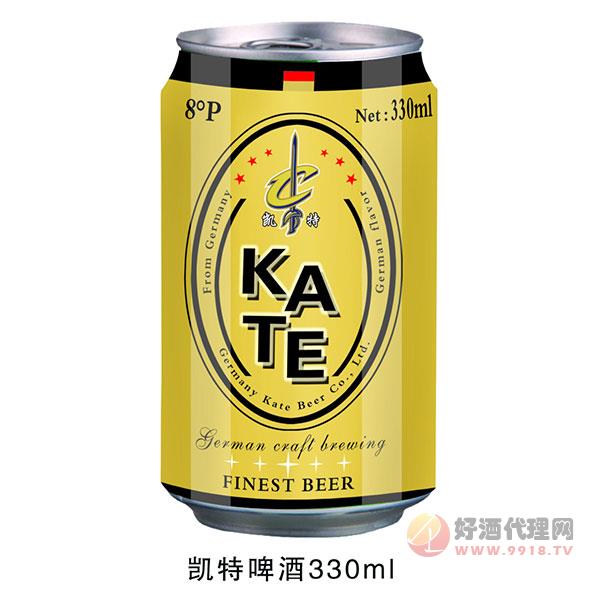 凯特啤酒黄罐330ml