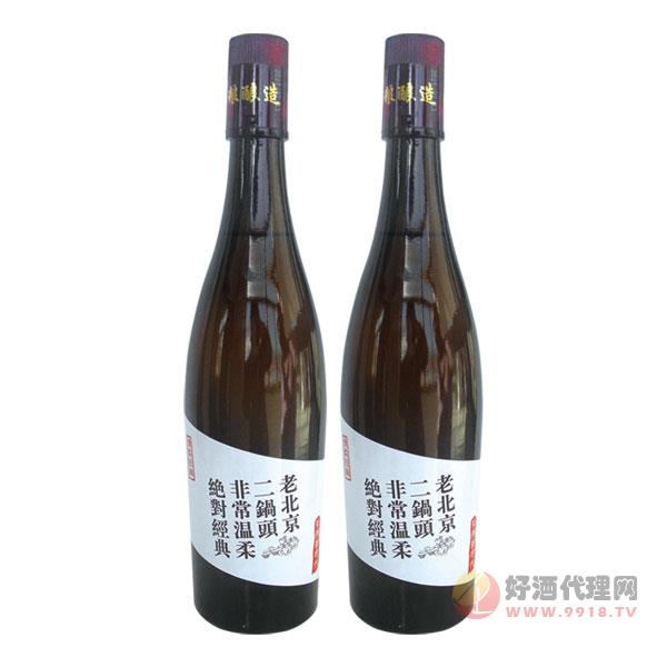 京泰老北京酒黑瓶白标