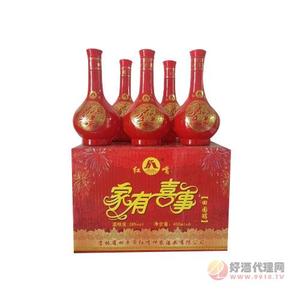 红嘴-家有喜事-38%vol--450mlX6