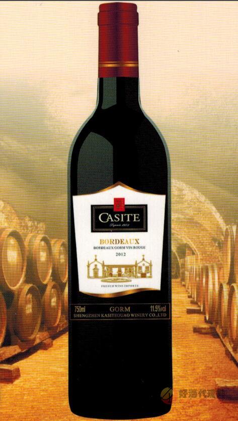 卡斯特葡萄酒5 2012年11.5度750ml