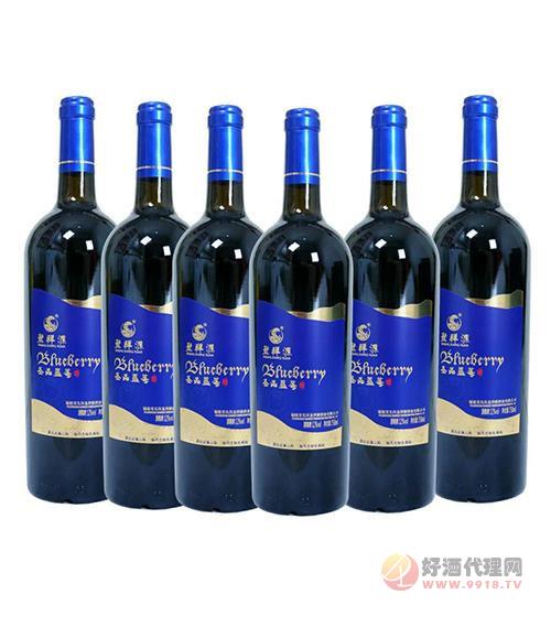 祥源圣品蓝莓酒(蓝色）750ml