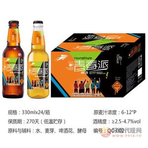青春派精酿啤酒 330mlx24箱