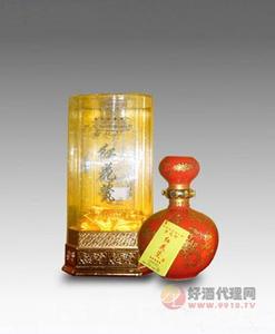 红花瓷酒瓶装