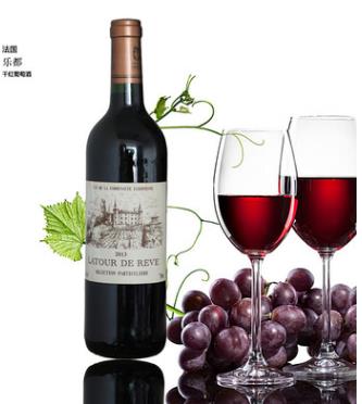 乐都干红葡萄酒法国原装进口750ML