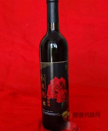 红玫瑰葡萄酒瓶装
