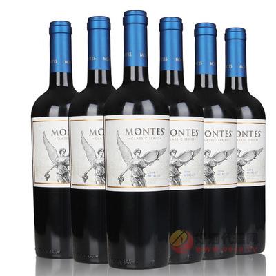 蒙特斯经典梅洛干红葡萄酒瓶装