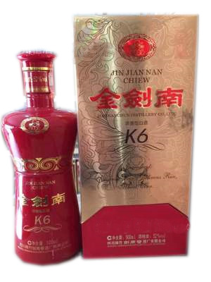 52度金剑南K6白酒500ml