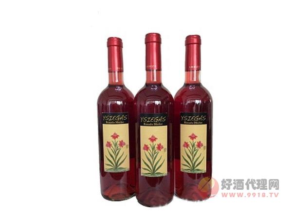 宜思嘉美乐桃红葡萄酒瓶装