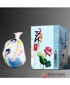 北京二锅头鹤寿莲心瓶装